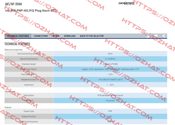 AK1/AP-2HAN Micro Detectors / Diell (now Datasensing)