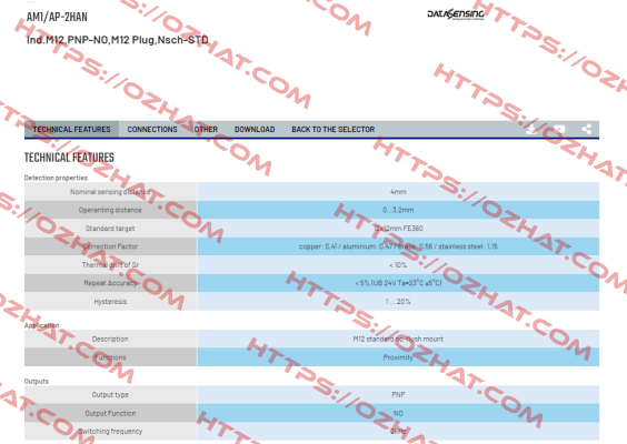 AM1/AP-2HAN Micro Detectors / Diell (now Datasensing)