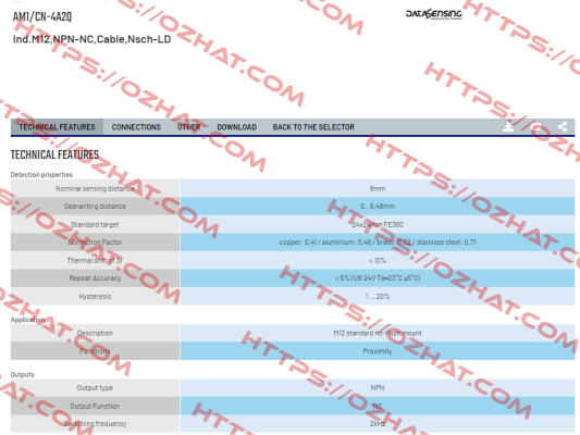 AM1/CN-4A2Q Micro Detectors / Diell (now Datasensing)