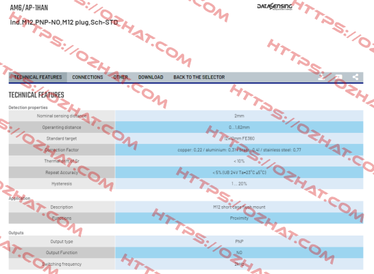 AM6/AP-1HAN Micro Detectors / Diell (now Datasensing)