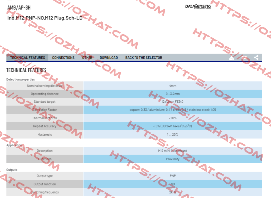 AM9/AP-3H Micro Detectors / Diell (now Datasensing)