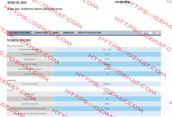 BX10R/AD-HB2D Micro Detectors / Diell (now Datasensing)
