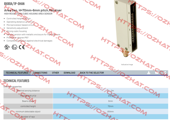 BX80A/1P-0HAN Micro Detectors / Diell (now Datasensing)