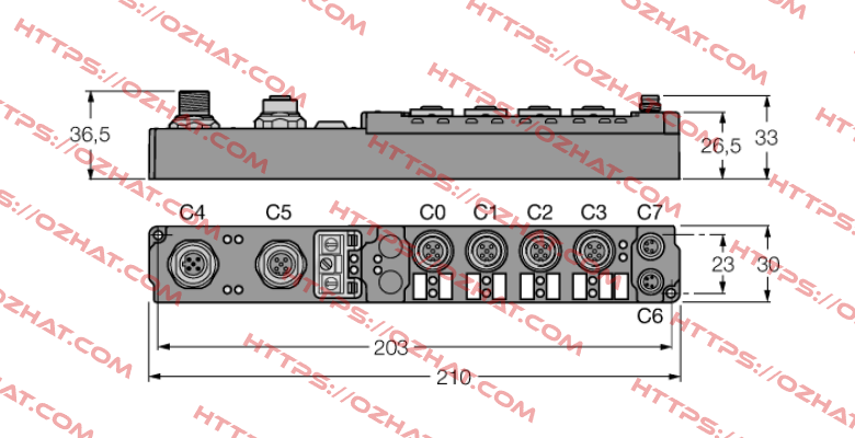 p/n: 6824432, Type: SDPB-0404D-1005 Turck