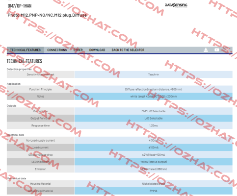 DM7/0P-1HAN Micro Detectors / Diell (now Datasensing)