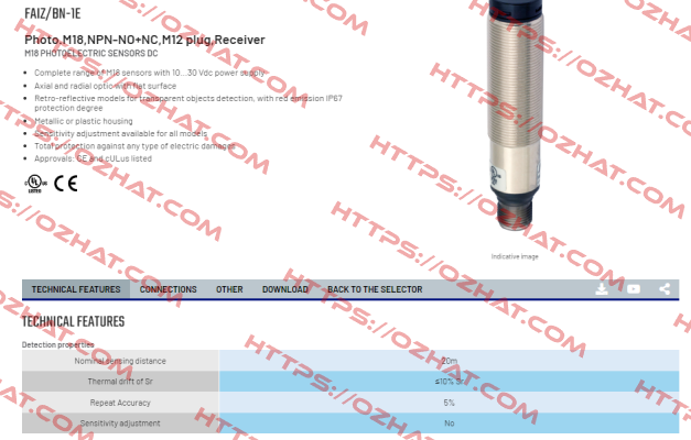 FAIZ/BN-1E Micro Detectors / Diell (now Datasensing)