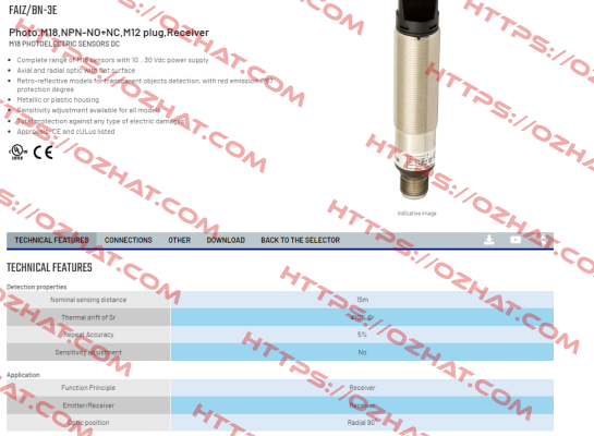 FAIZ/BN-3E Micro Detectors / Diell (now Datasensing)