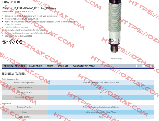 FAR2/BP-0EAN Micro Detectors / Diell (now Datasensing)