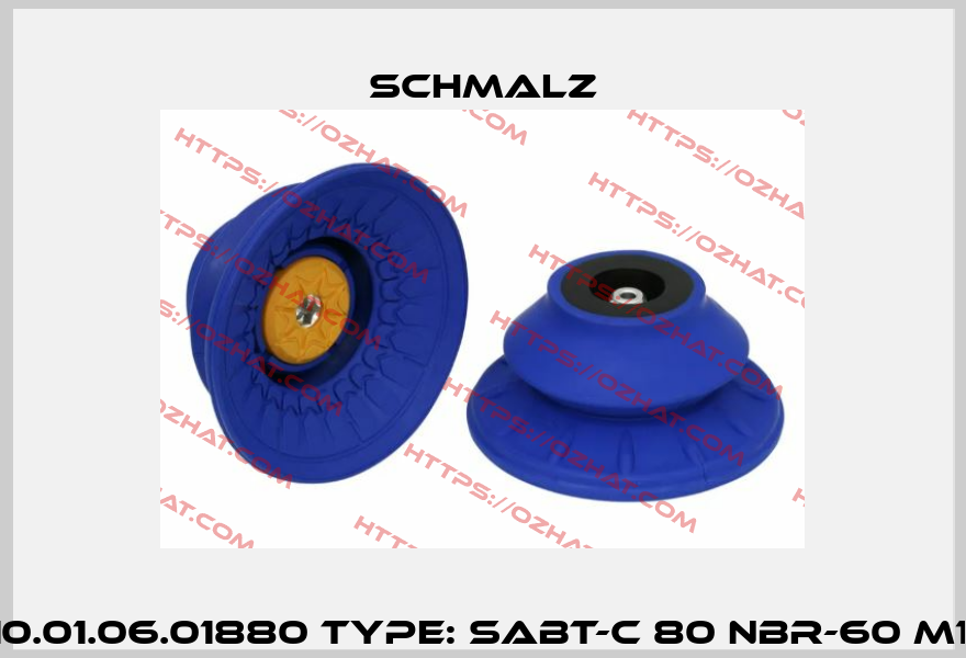 P/N: 10.01.06.01880 Type: SABT-C 80 NBR-60 M10-AG Schmalz