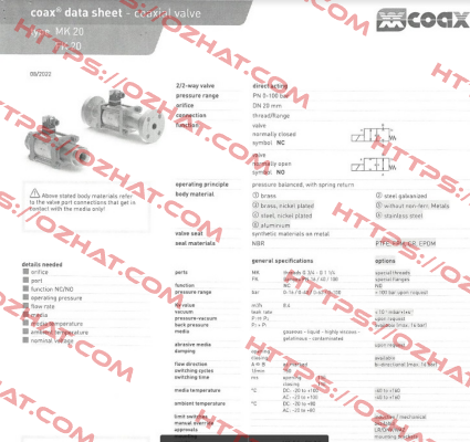 MK 20 NC Coax