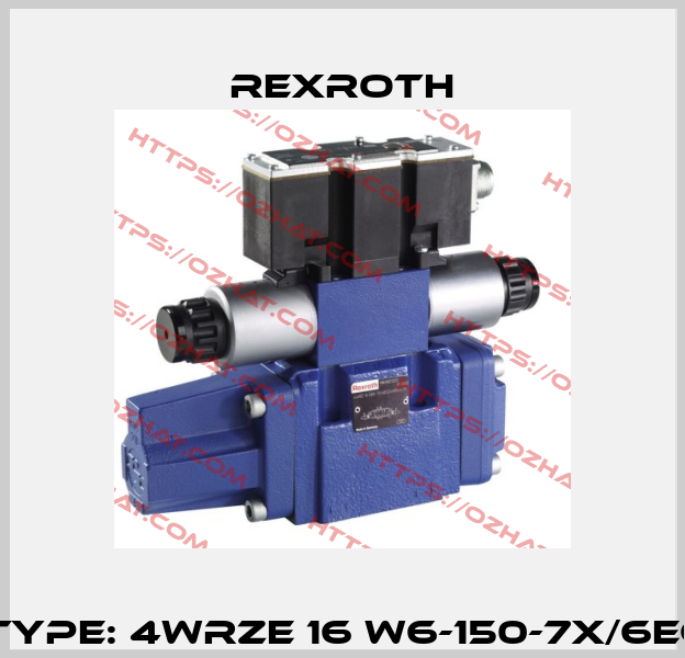 P/N: R900727999 Type: 4WRZE 16 W6-150-7X/6EG24N9ETK31/F1D3M Rexroth