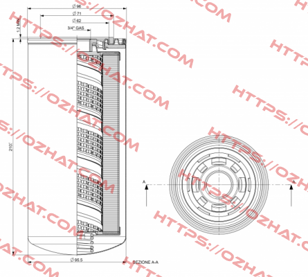 P/N: 1103 Type: CS-150-A03-A MP Filtri