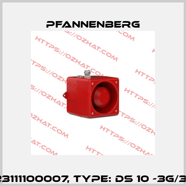 Art.No. 23111100007, Type: DS 10 -3G/3D 230 AC Pfannenberg