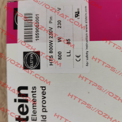 HTS 800 W 230 V Elstein