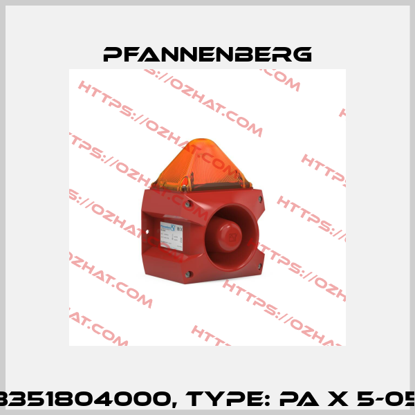 Art.No. 23351804000, Type: PA X 5-05 24 DC OR Pfannenberg