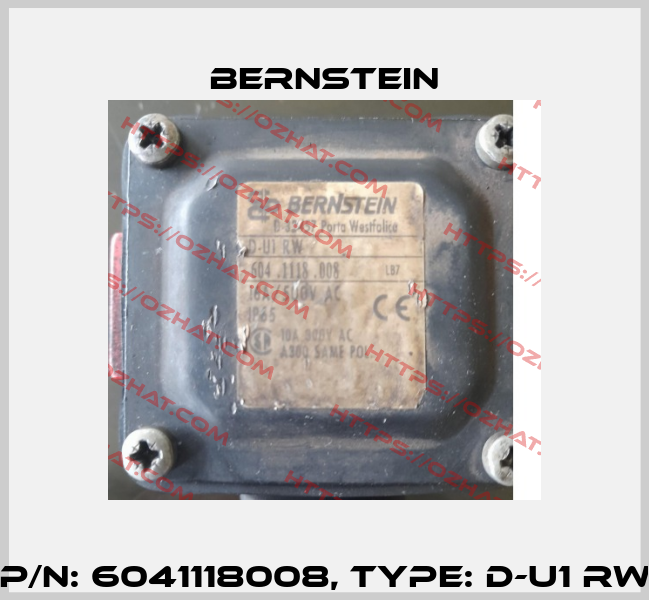 P/N: 6041118008, Type: D-U1 RW Bernstein