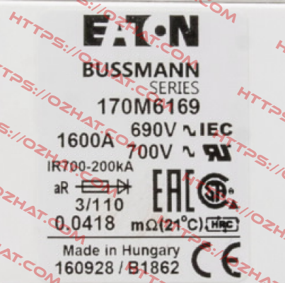 170M6169 BUSSMANN / EATON