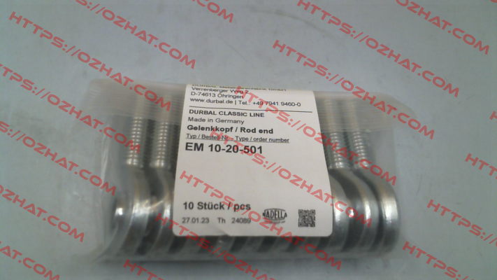 EM 10-20-501 Durbal