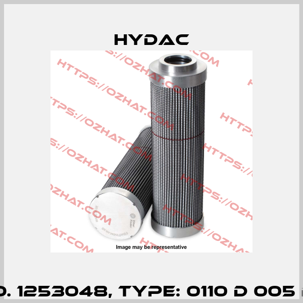 Mat No. 1253048, Type: 0110 D 005 BH4HC  Hydac