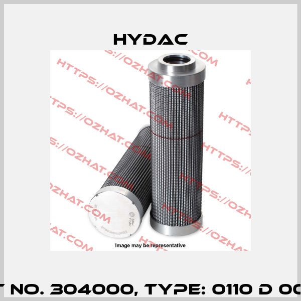 Mat No. 304000, Type: 0110 D 003 V Hydac