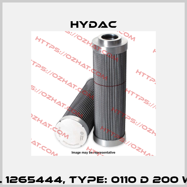 Mat No. 1265444, Type: 0110 D 200 W/HC /-W Hydac
