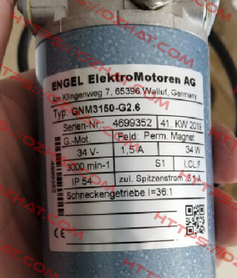 GNM3150−G2.6 Engel Motor