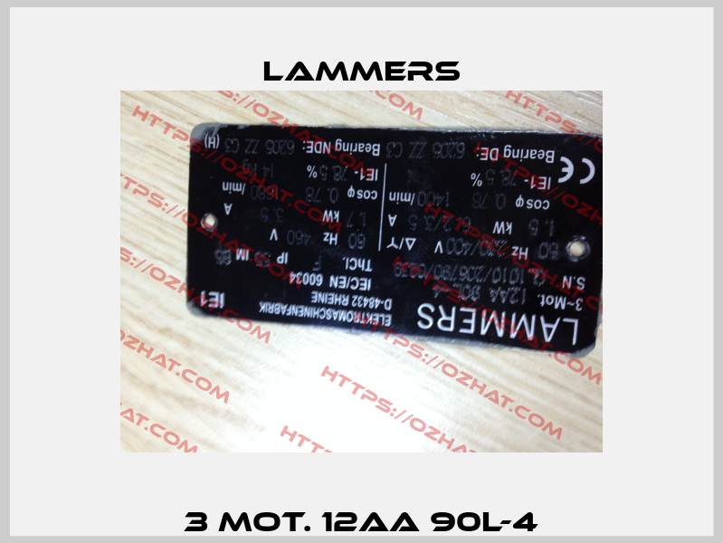 3 Mot. 12AA 90L-4 Lammers