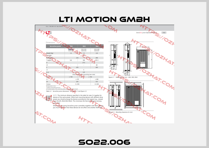 SO22.006 LTI Motion GmbH