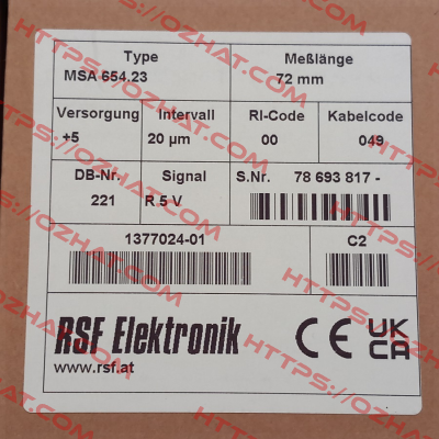 MSA 654.23 Rsf Elektronik