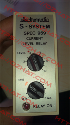 S-System Spec 959 - not available  Carlo Gavazzi