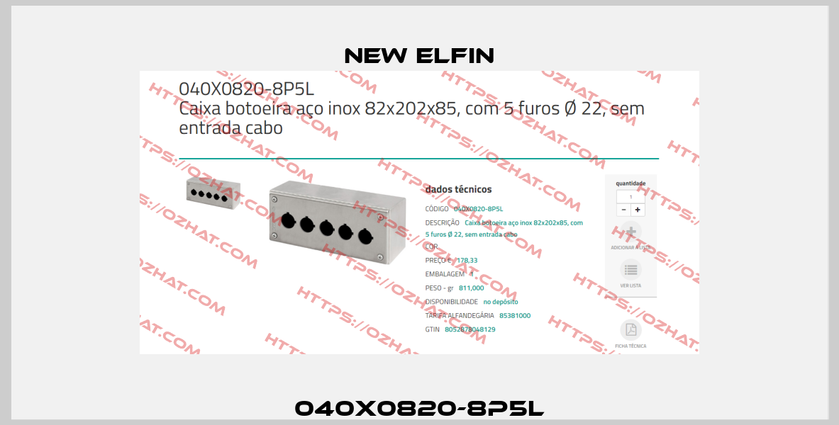 040X0820-8P5L New Elfin