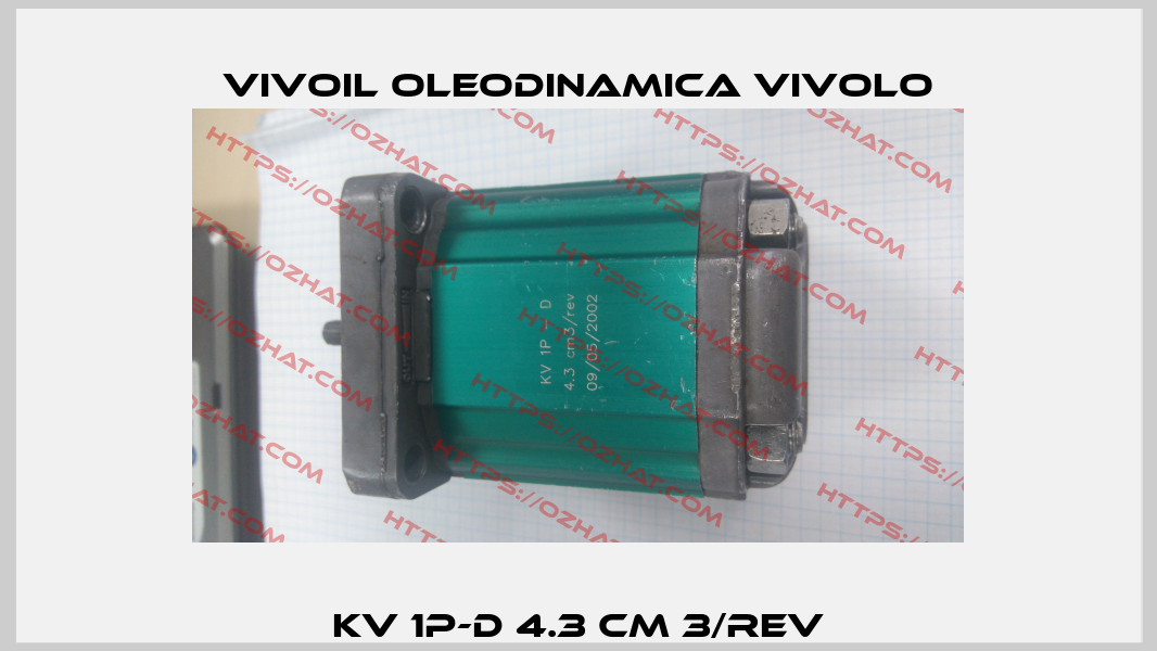 KV 1P-D 4.3 cm 3/rev Vivoil Oleodinamica Vivolo