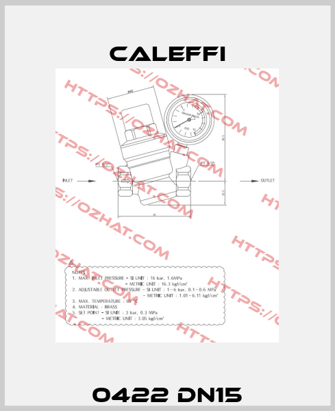 0422 DN15 Caleffi