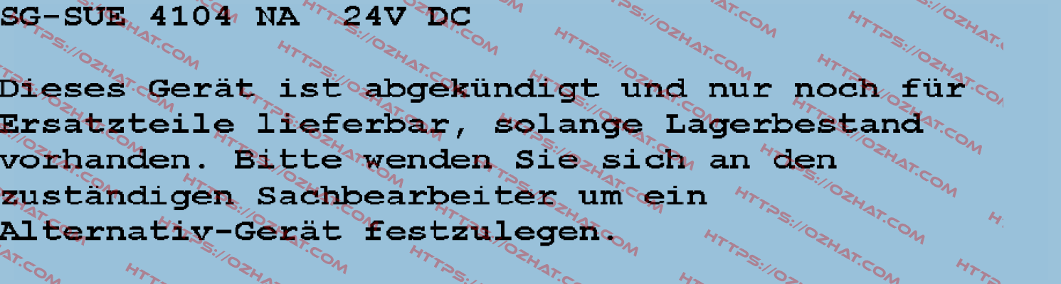 SG-SUE-4104NA-24VDC  Mayser