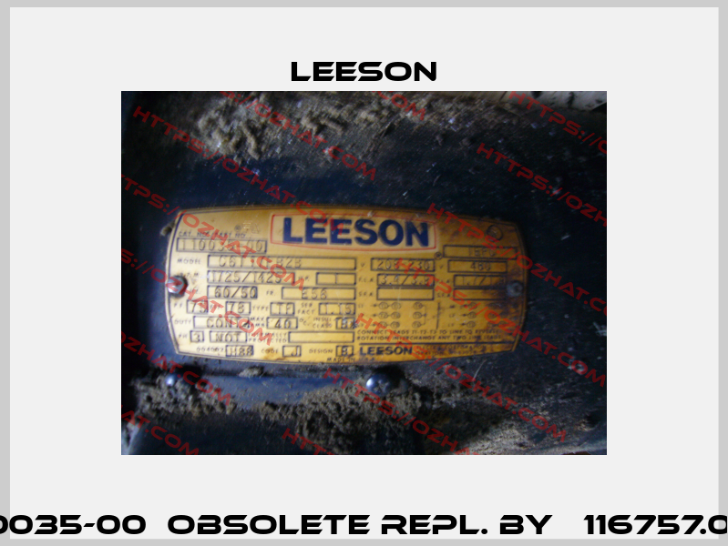 110035-00  obsolete repl. by   116757.00  Leeson