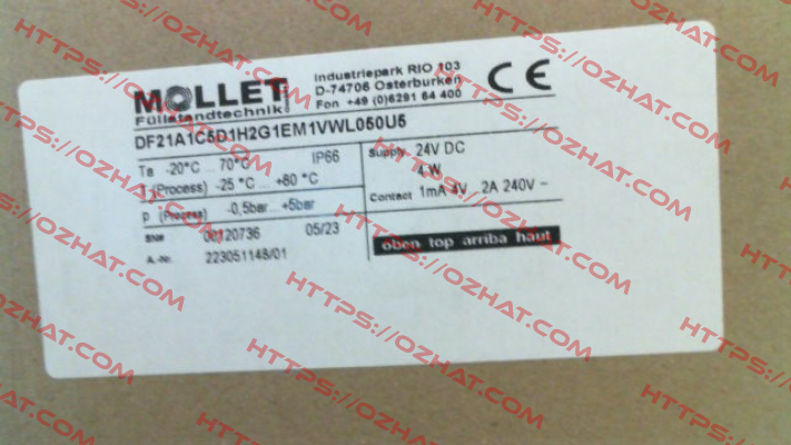 DF21A1C5D1H2G1EM1VWL050U5 Mollet