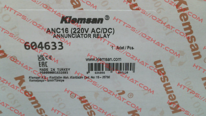 ANC16 -220 /  604633 Klemsan