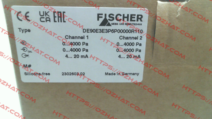 DE90E3E3P6P00000R112 Fischer Mess Regeltechnik