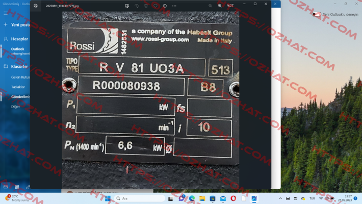 R V 81 UO3A / 10 Rossi