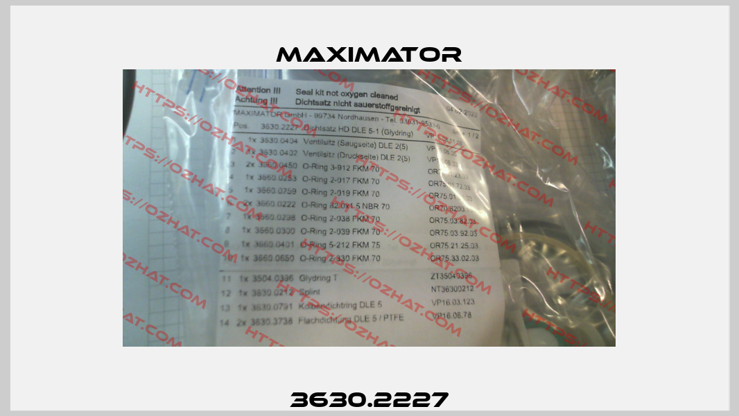 3630.2227 Maximator