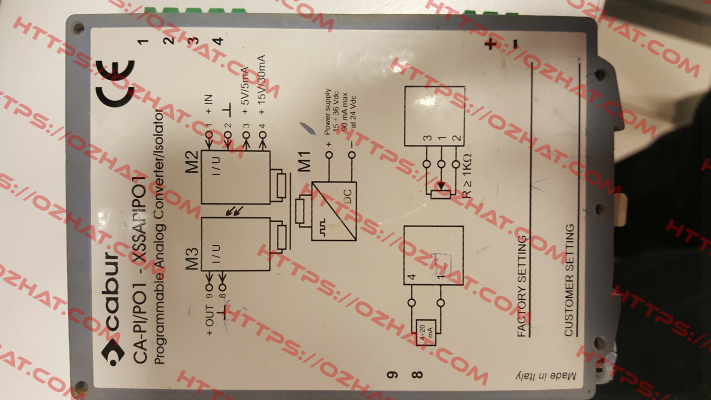 CA-PI/PO1-XSSAPIPO1 Cabur