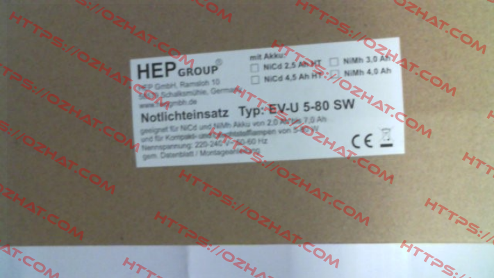 EV-U5-80-SW HEP
