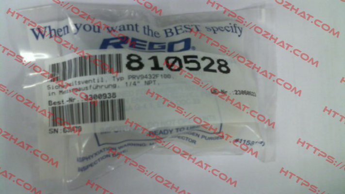 PRV9432F100 (810528) Rego