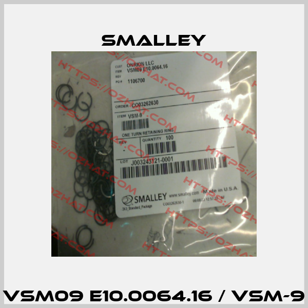 VSM09 E10.0064.16 / VSM-9 SMALLEY