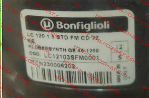 LC12103SFM0001 Bonfiglioli
