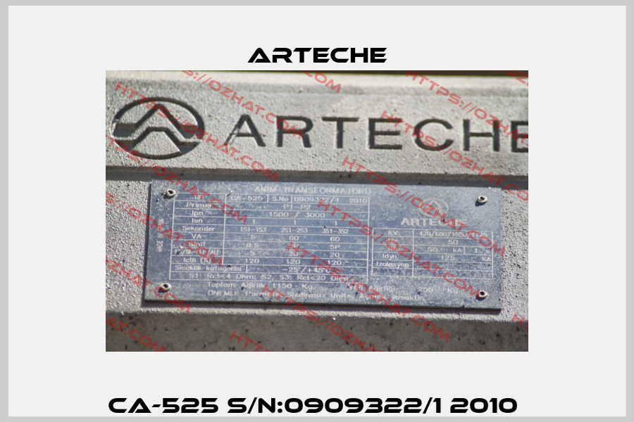 CA-525 S/N:0909322/1 2010  Arteche