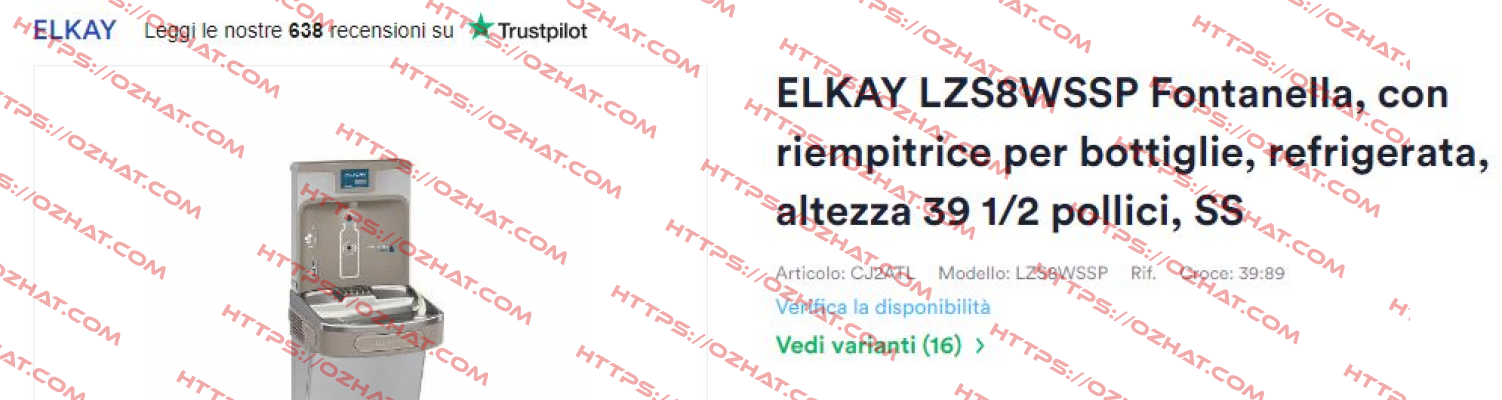 EL-LZS8WSSP Elkay