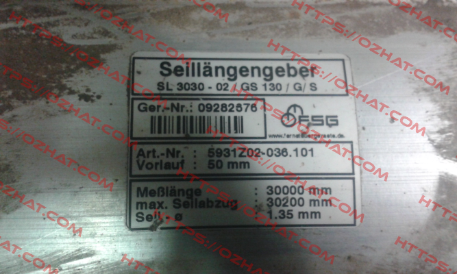 SL3030-PW1023-GS190/G/S (5720Z52-256.024)  FSG Fernsteuergeräte