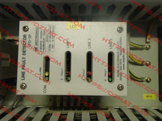 Power card (PCB) for LFD(LINE FAULT DETECTOR) Luxco (formerly Westronics)