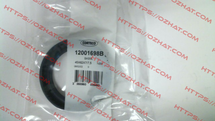 12001698  - 45X62X7/7,5 NBR BABSL Corteco